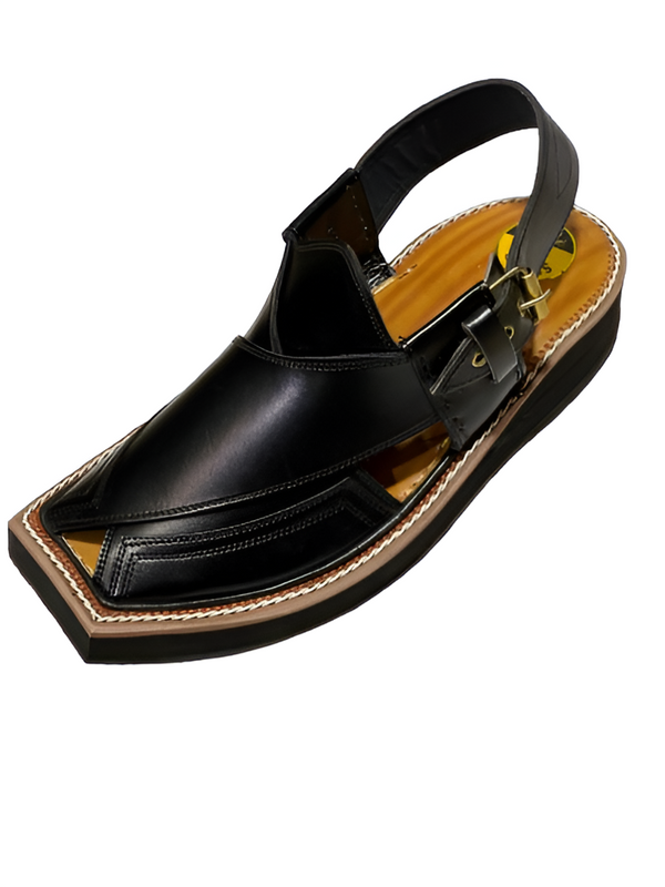 Kaptan Chappal Black